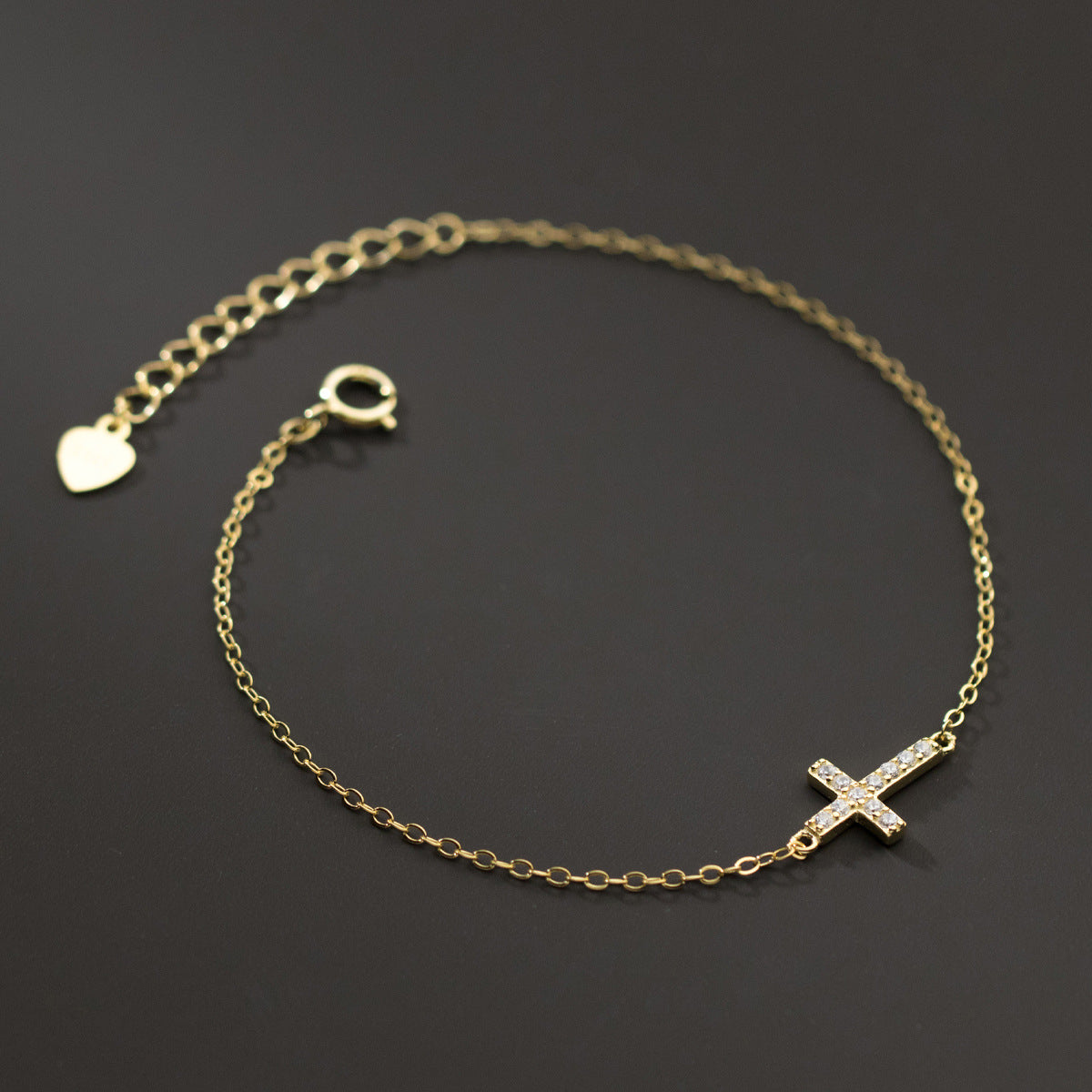 Gold Cross Bracelet