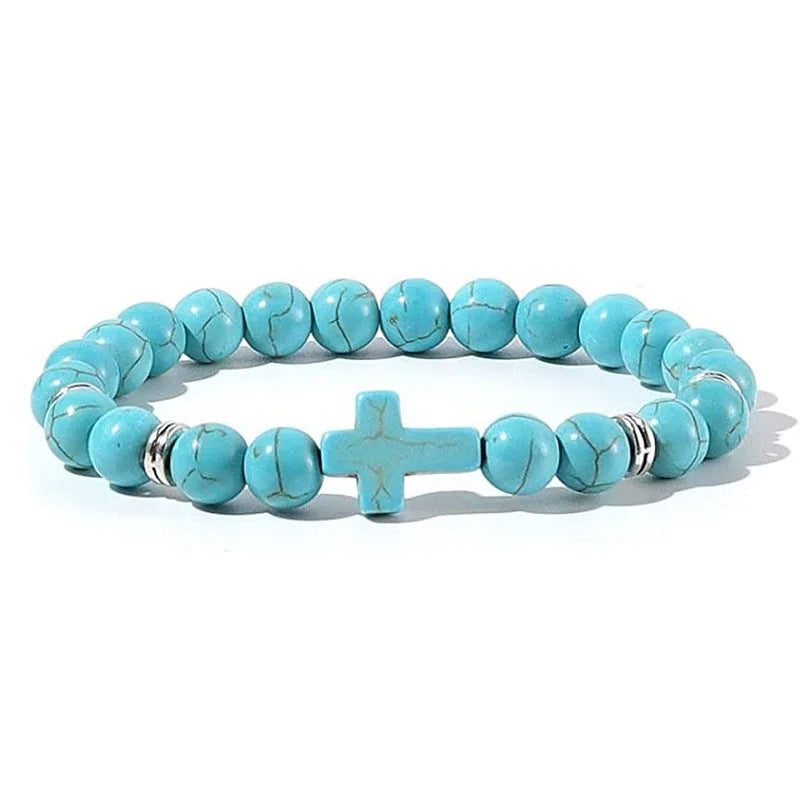 Cross Beaded Bracelet